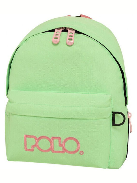 Polo School Bag Backpack Kindergarten in Green color