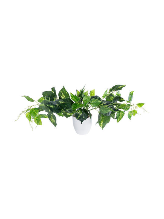 GloboStar Artificial Plant in Small Pot Devil's Ivy Green 33cm in Box 32pcs