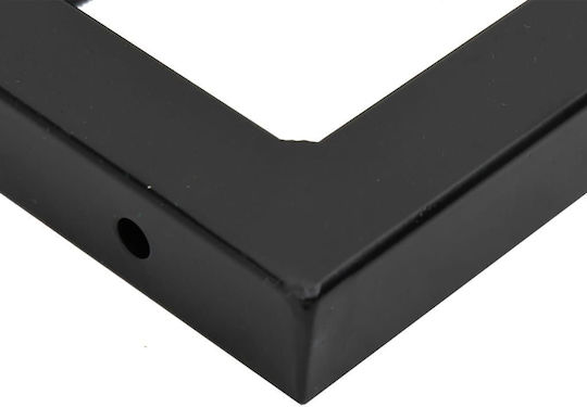 vidaXL Suporturi pentru rafturi din Metal în Culoare Negru 200x450mm 2buc 4007272