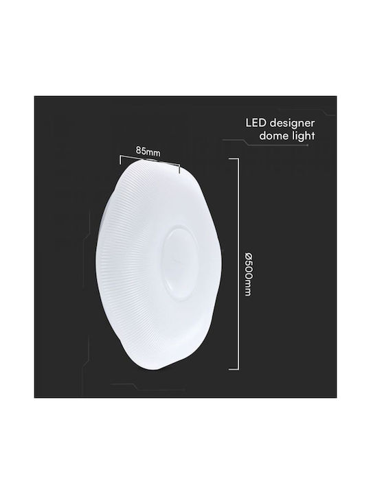 V-TAC Στρογγυλό Εξωτερικό LED Panel 30W με Φυσικό Λευκό Φως