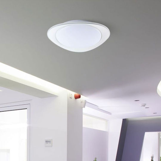 V-TAC Στρογγυλό Εξωτερικό LED Panel 30W με Φυσικό Λευκό Φως