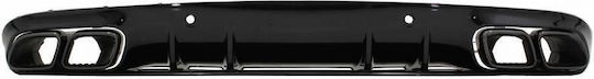 Rear Bumper Diffuser Mercedes-benz C-class C205 Coupe 14-21 Amg 63 Look Black Fins Mercedes Benz Carver