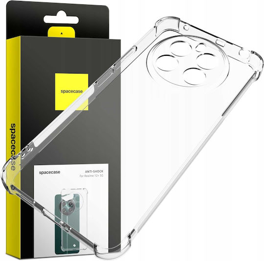 Spacecase Anti-shock Back Cover Silicone 1mm with Strap Transparent (Realme 12 Plus - OEM)