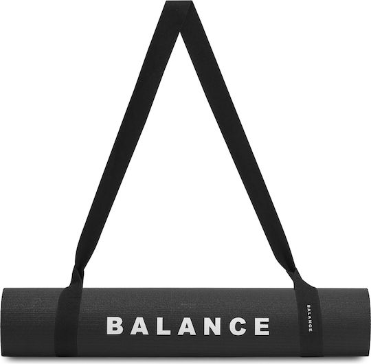 Activeshop Στρώμα Γυμναστικής Yoga Μαύρο (183x61cm)