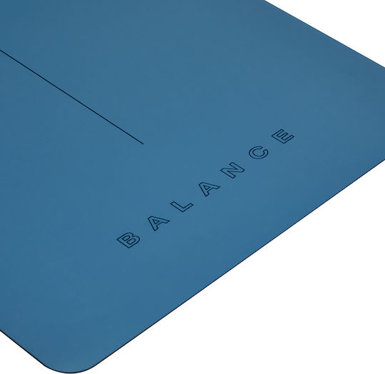 Activeshop Στρώμα Γυμναστικής Yoga Μπλε (185x68cm)