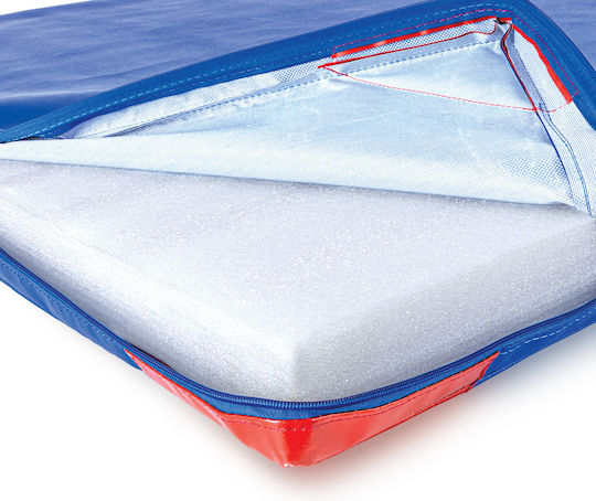 AMILA Fitnessmatte für Kunstturnen Blau (200x120x7cm)