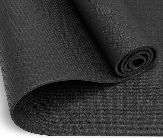 Activeshop Στρώμα Γυμναστικής Yoga Μαύρο (183x61cm)