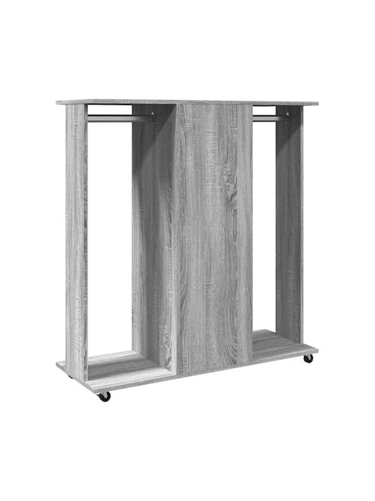 vidaXL Rollbar Kleiderständer Gray 102x38x110cm