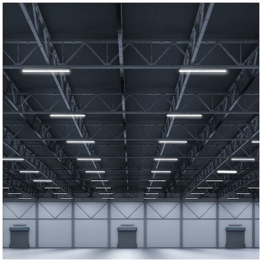V-TAC LED Γραμμικό Φωτιστικό Οροφής 18W Ψυχρό Λευκό IP65 Μ60xΒ6.8xΥ5.9εκ.