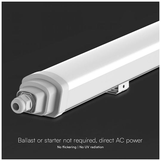 V-TAC LED Γραμμικό Φωτιστικό Οροφής 18W Ψυχρό Λευκό IP65 Μ60xΒ6.8xΥ5.9εκ.