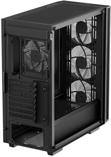 Deepcool Matrexx 55 Mesh V4 C Gaming Midi Tower Κουτί Υπολογιστή με Πλαϊνό Παράθυρο και RGB Φωτισμό Μαύρο