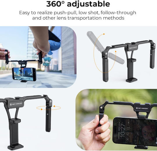 K&f Concept Kf31.092 Smartphone Video Rig Dual Handles