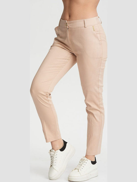 Damen Stoffhose Beige