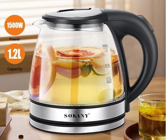 Sokany Reisekessel 1.2Es 1500W Silber