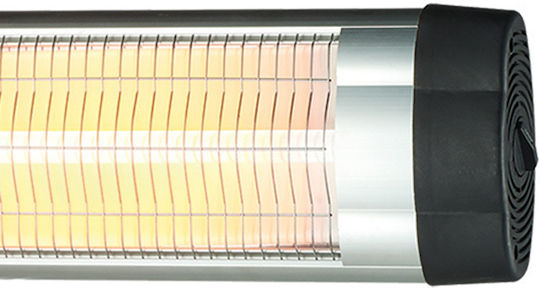Eurolamp Quartz Wall-Mounted Heater for Bathrooms with Thermostat 2000W
