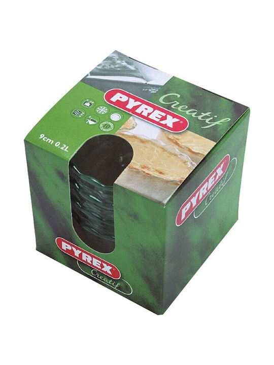 Pyrex Backform Soufflé Glas 8x8cm 1cm