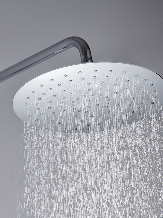 Orabella Imperial Shower Column with Mixer Silver