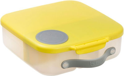 B.Box Mini Lunchbox Plastik Kinder Lebensmittelbehälter 2Es Yellow Grey 23.5 x 21.5 x 6.5Stück