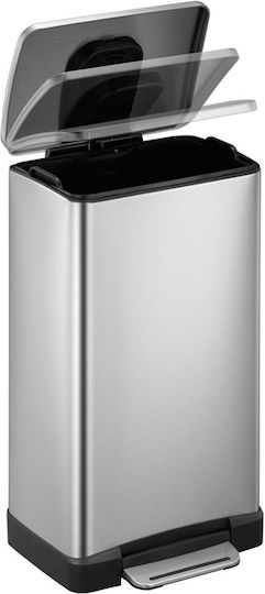 Eko Eko Waste Bin Made of Inox with Pedal Silver 40lt