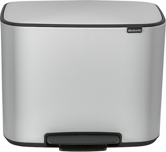 Brabantia Кошче Отпадъци Пластмасов с Педал Бял 11лт 1бр Brabantia Кошче Отпадъци Пластмасов с Педал Бял 11лт 1бр