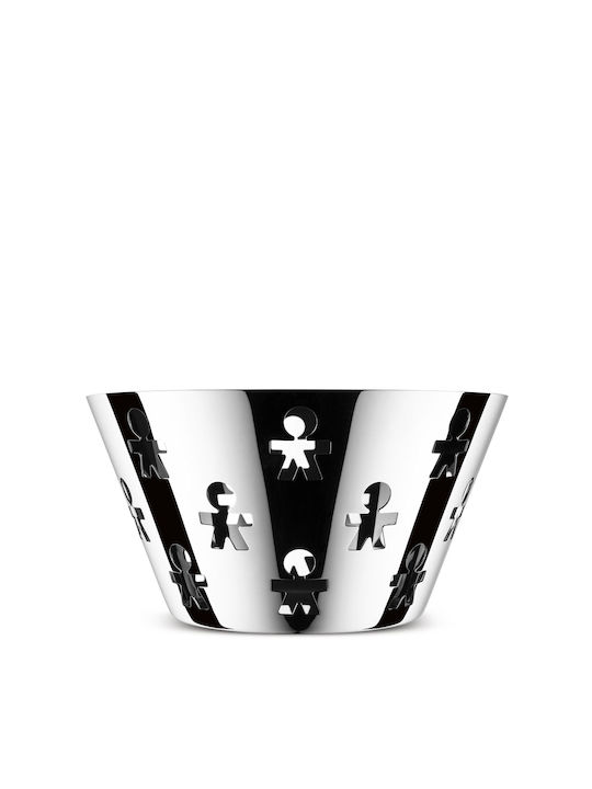 Alessi Girotondo Φρουτιέρα Inox Ασημί 23x23x12.2εκ.