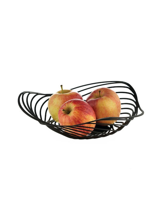 Alessi Fruit Bowl Metallic Black 26x26x7cm