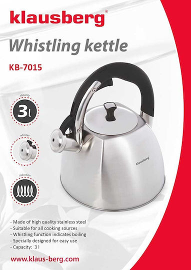 Klausberg Teekanne Rostfreier Stahl Silber 3000ml