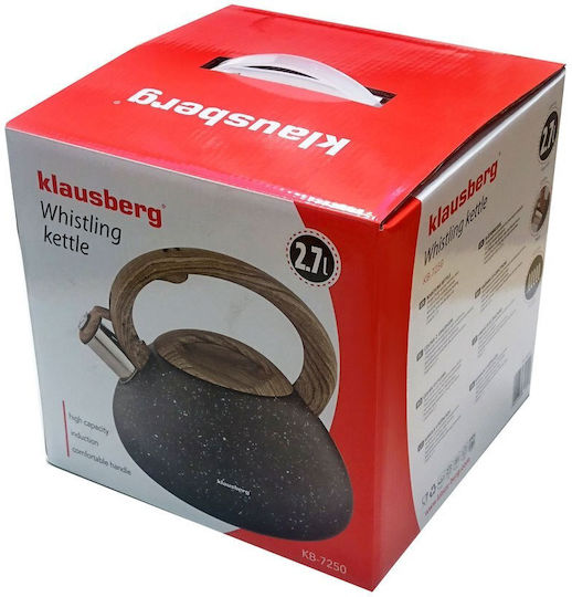 Klausberg Τσαγιέρα Ανοξείδωτη Γκρι 2700ml