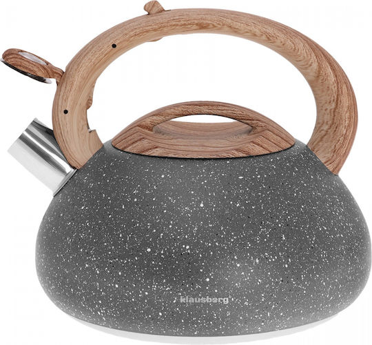 Klausberg Τσαγιέρα Ανοξείδωτη Γκρι 2700ml