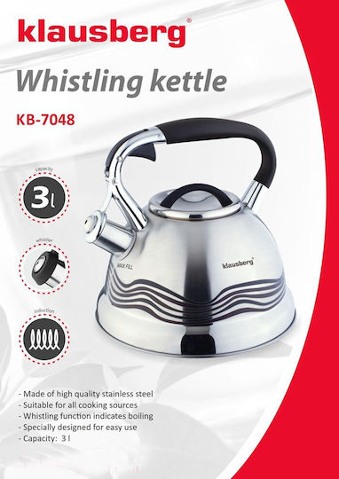 Klausberg Ceainic Inox Argintiu 3000ml