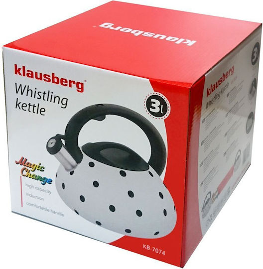 Klausberg Τσαγιέρα Ανοξείδωτη Γκρι 3000ml