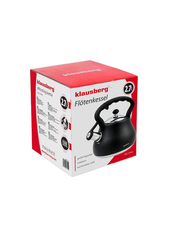 Klausberg Ceainic Inox Negru 2700ml