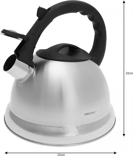 KING Hoff Kettle Stainless Steel Gray 3000ml