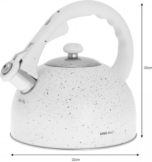 KING Hoff Kettle White 2600ml