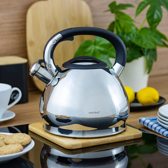 KING Hoff Kettle Stainless Steel Silver 3400ml