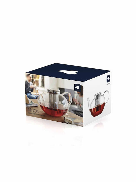 Leonardo Teapot with Filter Glass in Transparent Color 1500ml