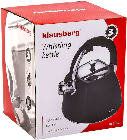 Klausberg Τσαγιέρα Ανοξείδωτη Ασημί 3000ml