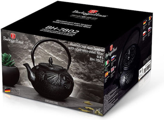Berlinger Haus Teapot with Filter Cast Iron Black 800ml