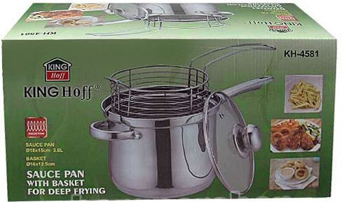 KING Hoff Κατσαρόλα Φριτέζα από Αλουμίνιο 3.6lt / 15cm KING Hoff Κατσαρόλα Φριτέζα από Αλουμίνιο 3.6lt / 15cm