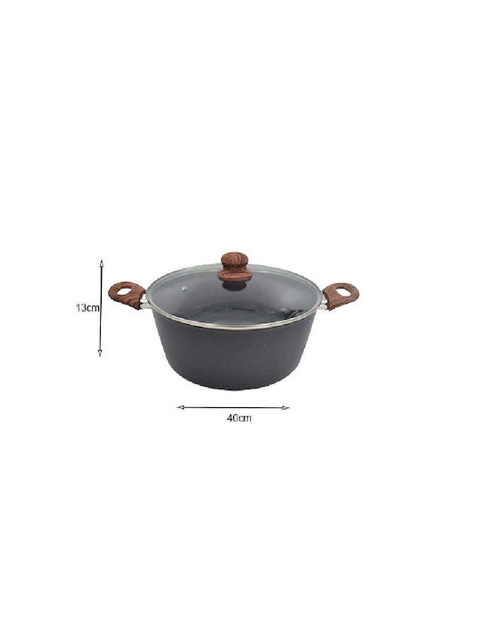 Sidirela Madera Βαθιά Κατσαρόλα από Αλουμίνιο 9lt / 26cm