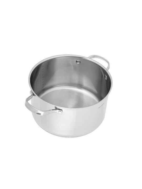 Klausberg Tiefer Edelstahl-Topf 2.5Es / 18cm