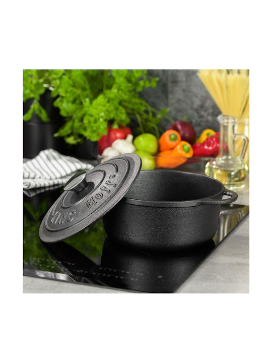 KING Hoff Deep Pot made of Cast Iron 2.4lt / 22cm