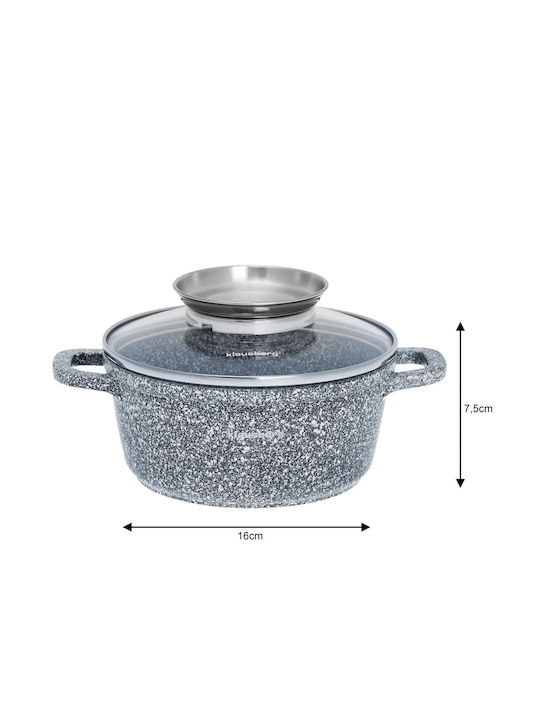 Klausberg Βαθιά Κατσαρόλα από Αλουμίνιο 1.3lt / 16cm