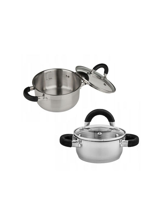 KING Hoff Deep Stainless Steel Pot 1lt / 14cm