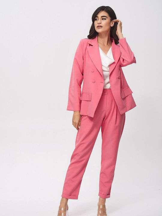 Ecstasy Women's Pink Set with Trousers