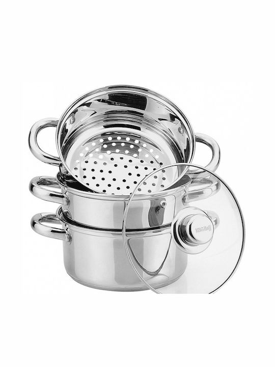 KING Hoff Deep Stainless Steel Pot 4.5lt / 22cm