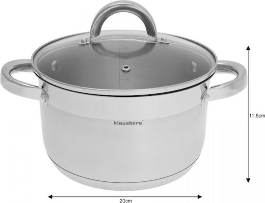 Klausberg Βαθιά Κατσαρόλα από Αλουμίνιο 3.5lt / 20cm