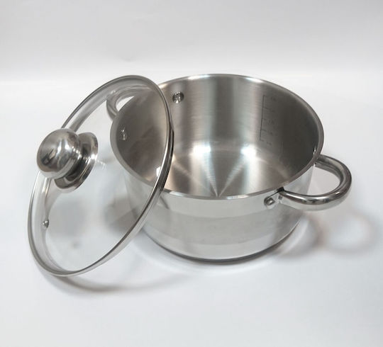 KING Hoff Deep Stainless Steel Pot 2lt / 18cm