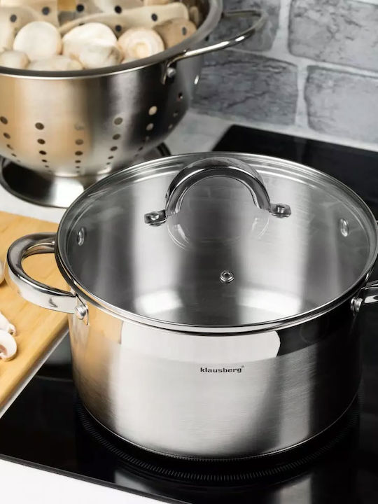 Klausberg Deep Stainless Steel Pot 7.5lt / 26cm