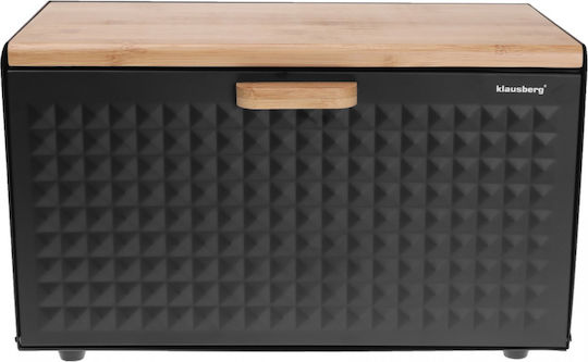 Klausberg Bread Box made of Bamboo Gray 23.5x35.5x21cm